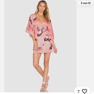 MAJORELLE Embroidered Kimono Dress Women’s Medium